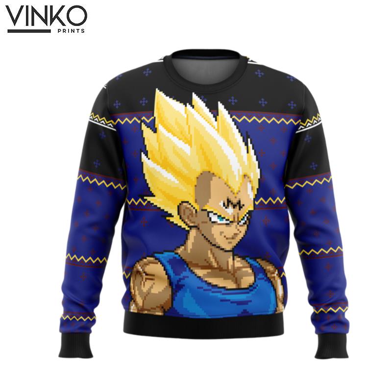 Majin Vegeta dbz Ugly Christmas Sweater