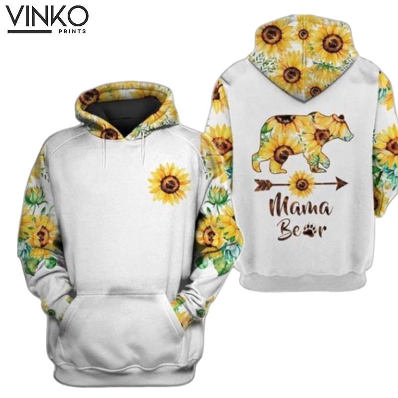 Mama Bear Sunflower For Bear Lover Hoodie