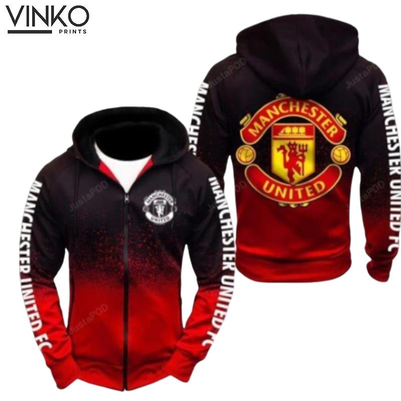 Manchester United Fc Men And Women Up Manchester United Fc Manchester United Fc Hoodie