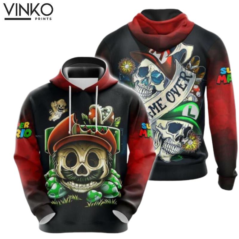 Mario Skull 662 Hoodie