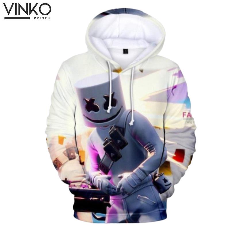 Marshmello White Hoodie