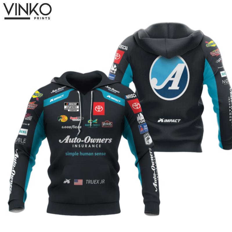 Martin Truex Jr Auto Owners Insurance Racing Goodyear Impact Hoodie