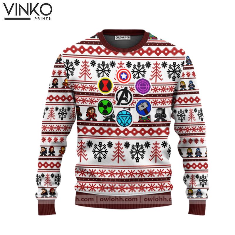 Marvel Avengers Retro Ugly Christmas Sweater