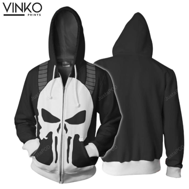 Marvel Comics Frank Castle Punisher Cosplay Hoodie