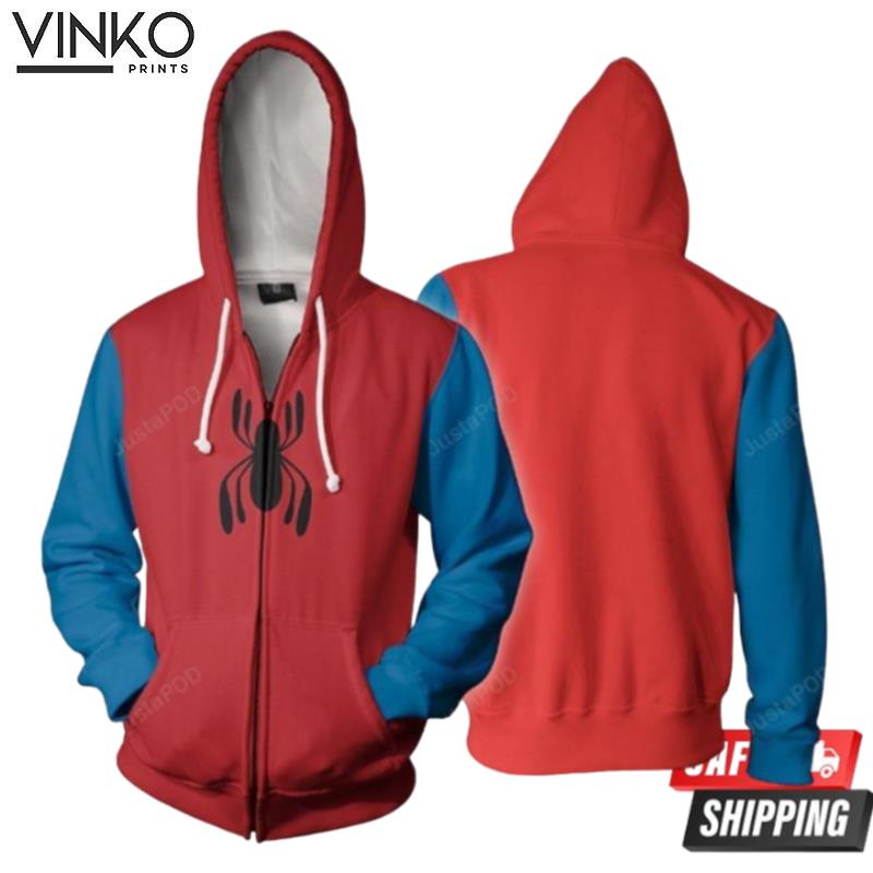 Marvel Comics Homecoming Spider Man Cosplay Hoodie