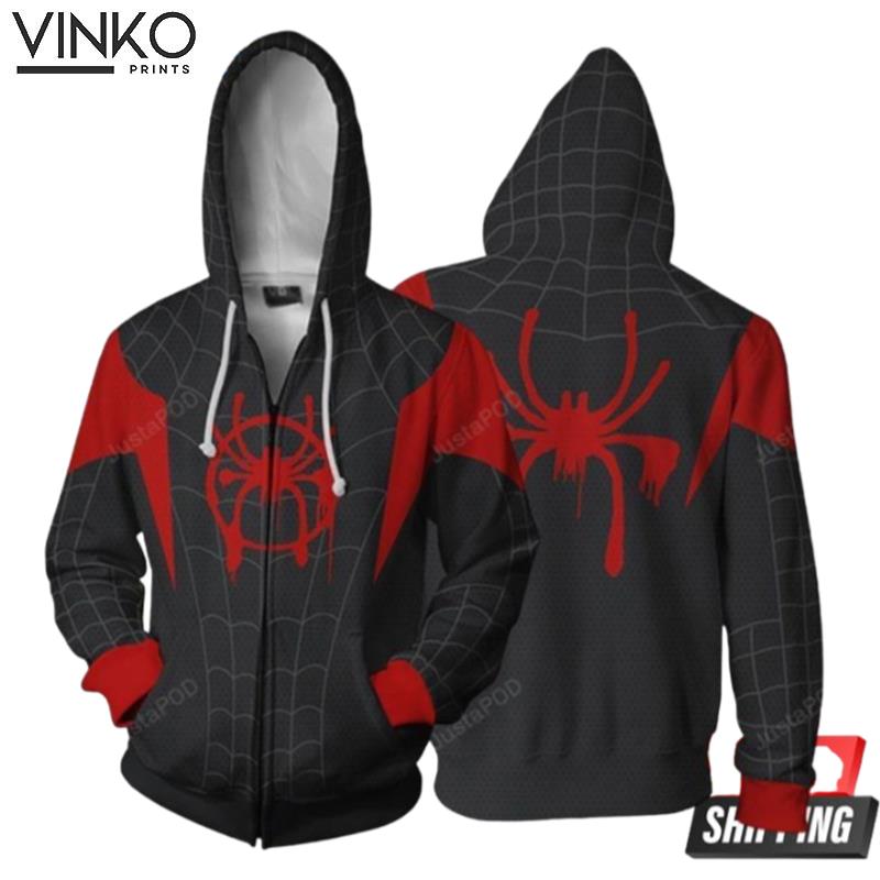 Marvel Comics Into The Spider Verse Cosplay Hoodie