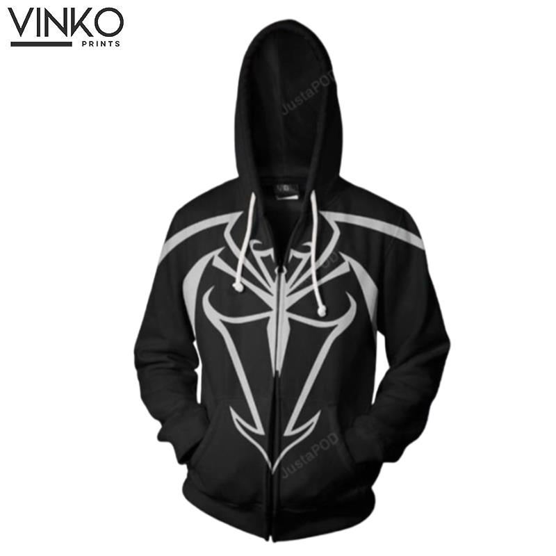 Marvel Comics Unlimited Symbiote Spider Man Cosplay Hoodie