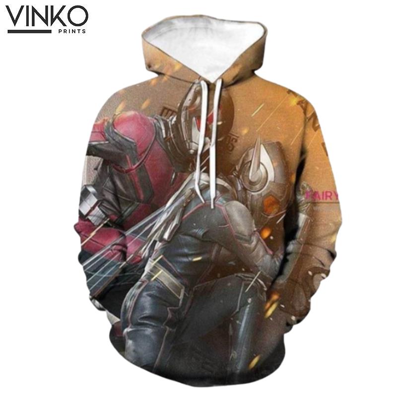 Marvel Hero Ant Man The Wasp Gold Hoodie