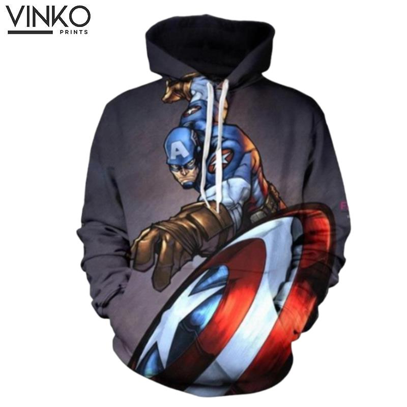 Marvel Hero Captain America Steve Rogers Hoodie