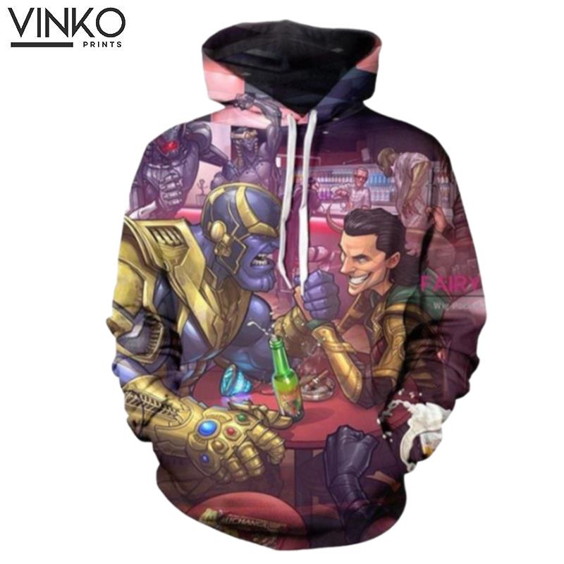 Marvel Thanos Loki Odinson Hoodie