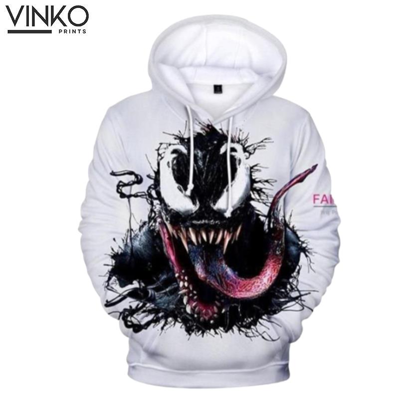 Marvel Venom White Hoodie