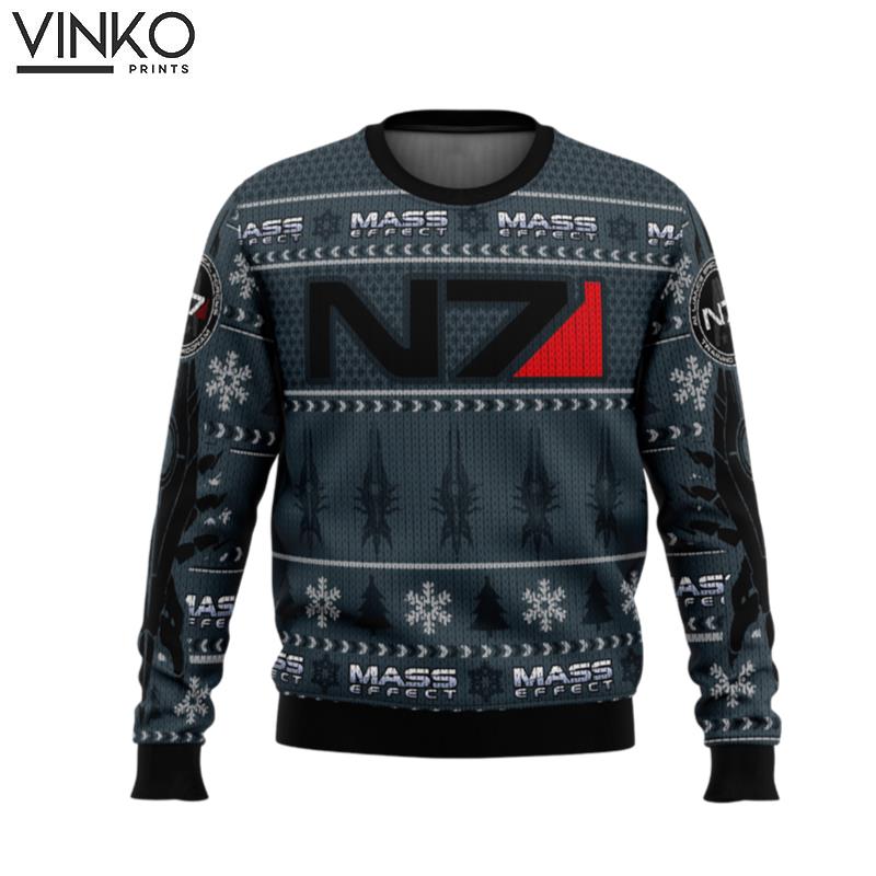 Mass Effect N7 Ugly Christmas Sweater