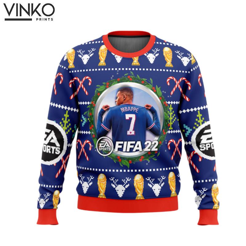 Mbappe EA Sports FIFA Ugly Christmas Sweater