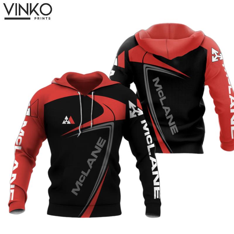 Mclane Black And Red Hoodie