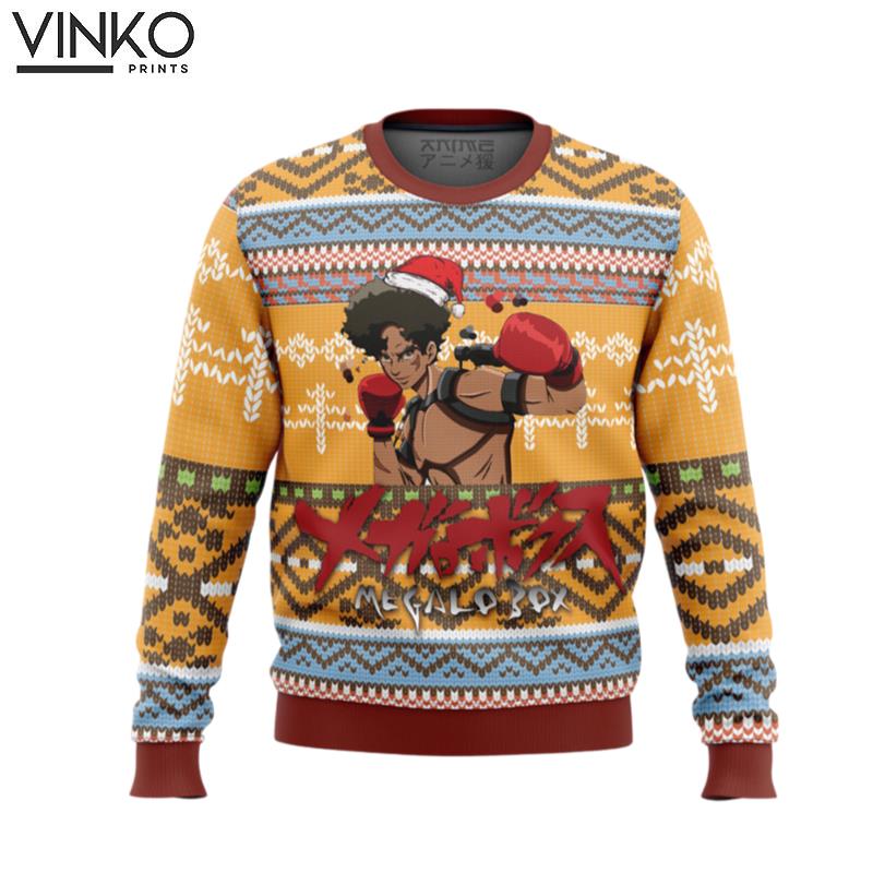 Megalo Box Alt Ugly Christmas Sweater