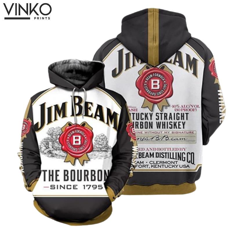 Men Jim Beam Bourbon Lightweight Hoodie