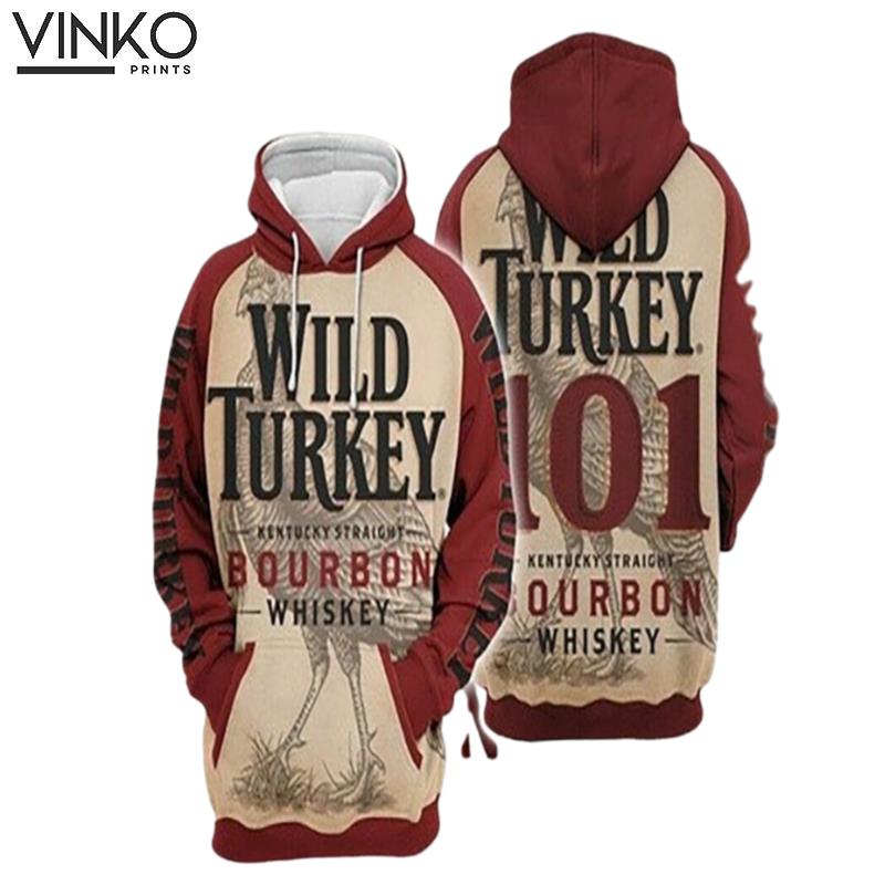 Men Wild Turkey Bourbon Whiskey Hoodie