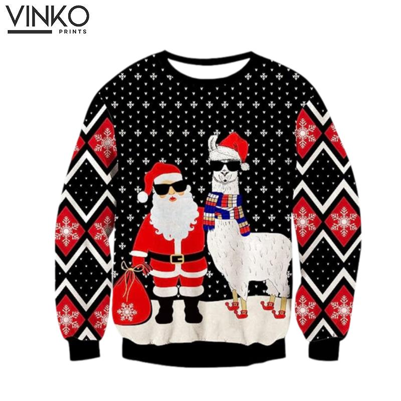 Men Xmas Holiday Party Women Knitted Pullover Top for men and women Ugly Christmas Sweater