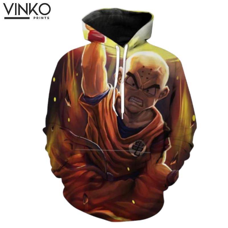 Mendestro Disk Krillin Dragon Ball Z S Hoodie