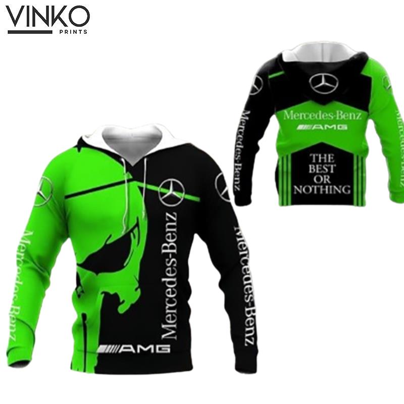 Mercedes Amg Skull Green Hoodie