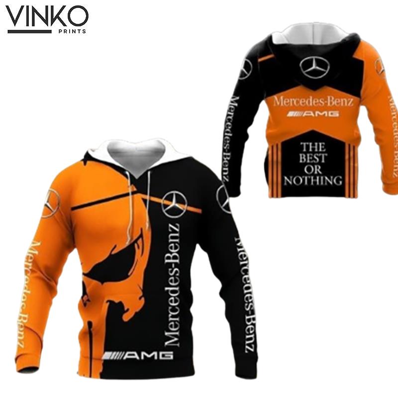 Mercedes Amg Skull Hoodie