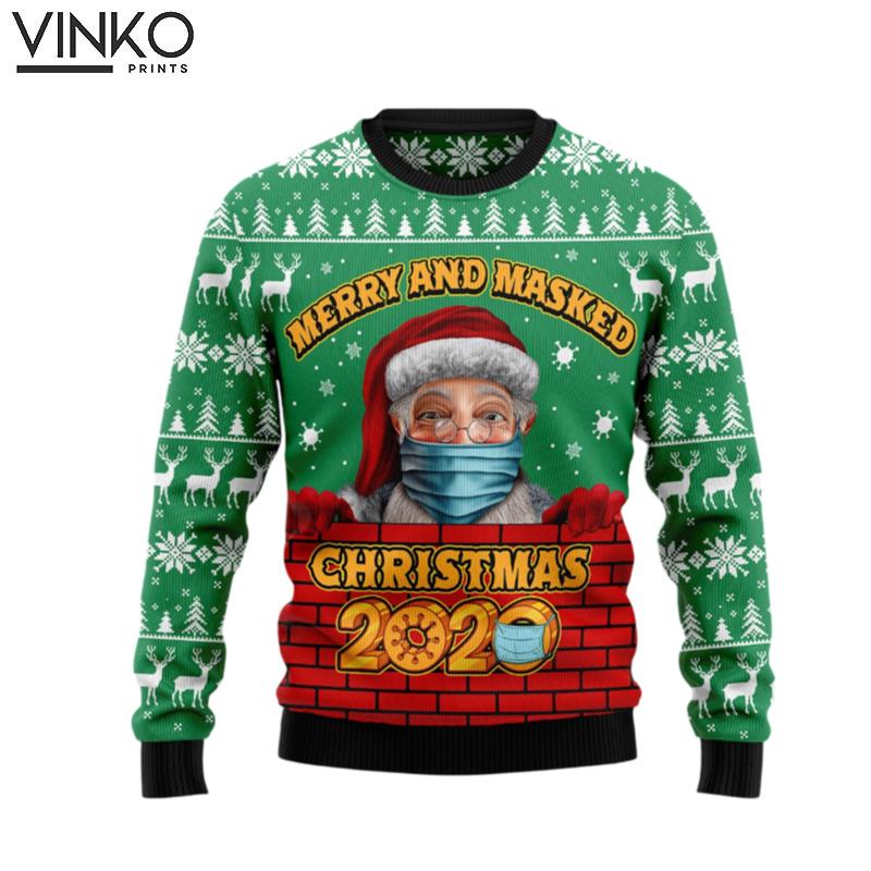 Merry And Masked HT041223 Ugly Christmas Sweater