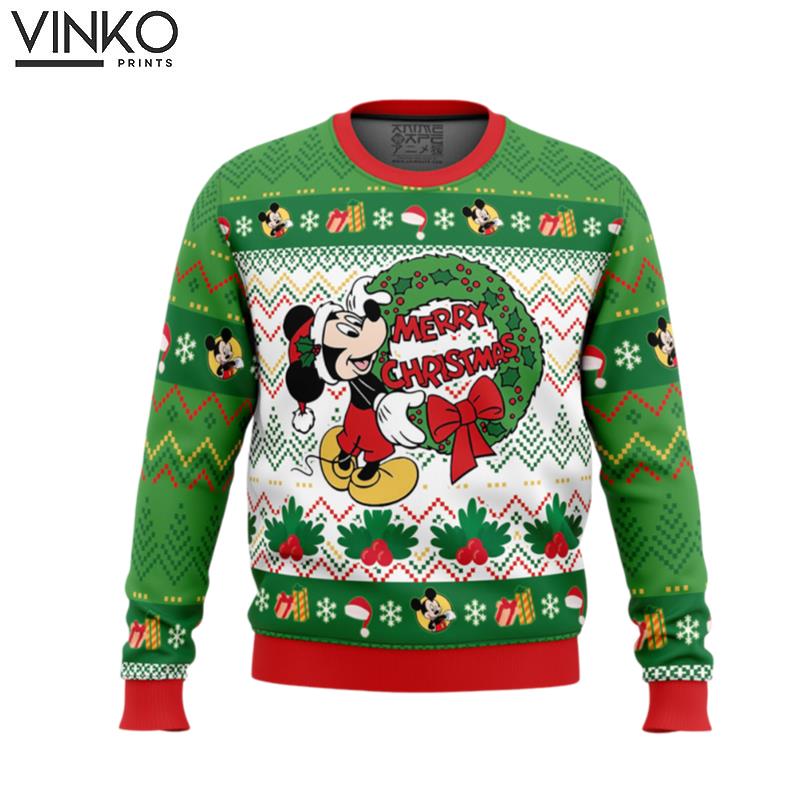 Merry Christmas Mickey Mouse Disney Ugly Christmas Sweater