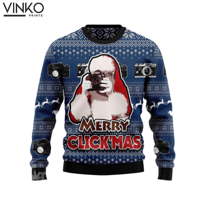 Merry Clickmas Ugly Christmas Sweater