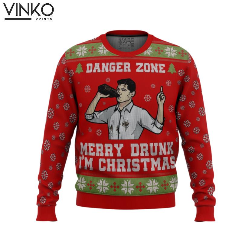 Merry Drunk I'm Christmas Sterling Archer Ugly Christmas Sweater