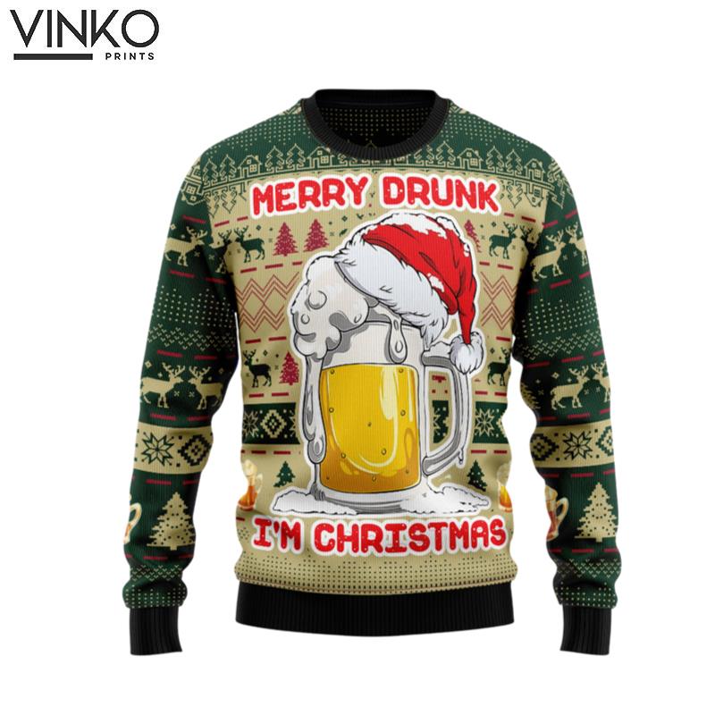 Merry Drunk TG5116 Ugly Christmas Sweater