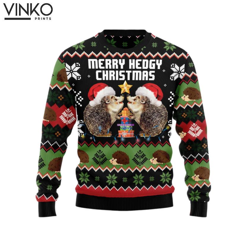 Merry Hedgy Christmas HT081223 Ugly Christmas Sweater