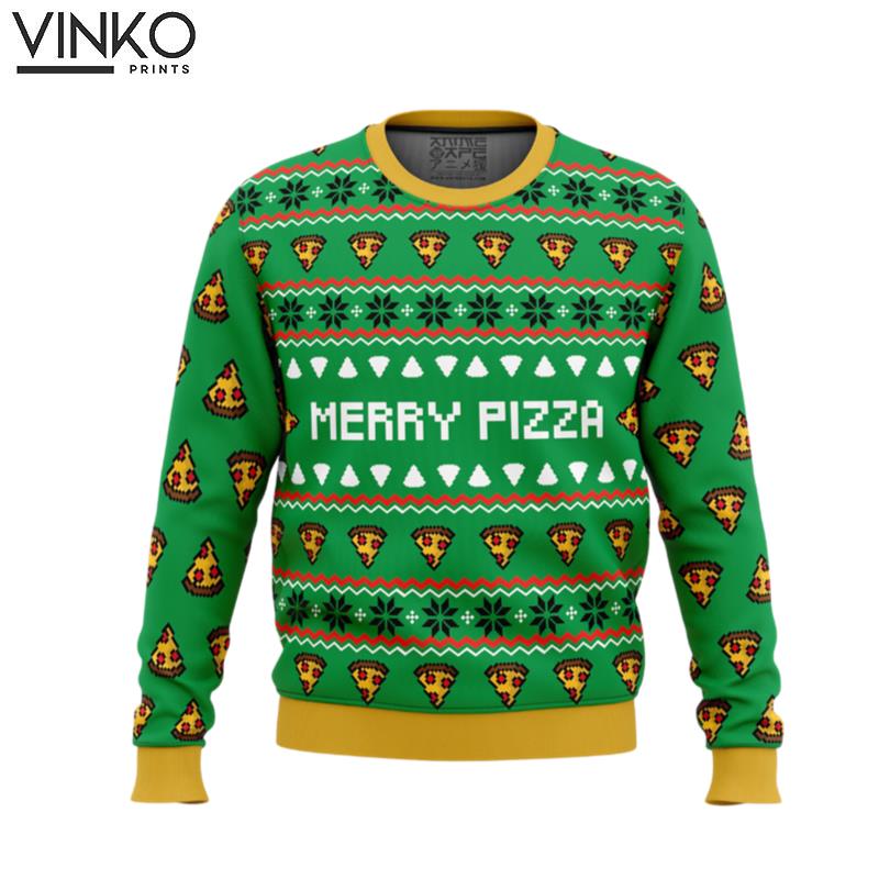 Merry Pizza Ugly Christmas Sweater