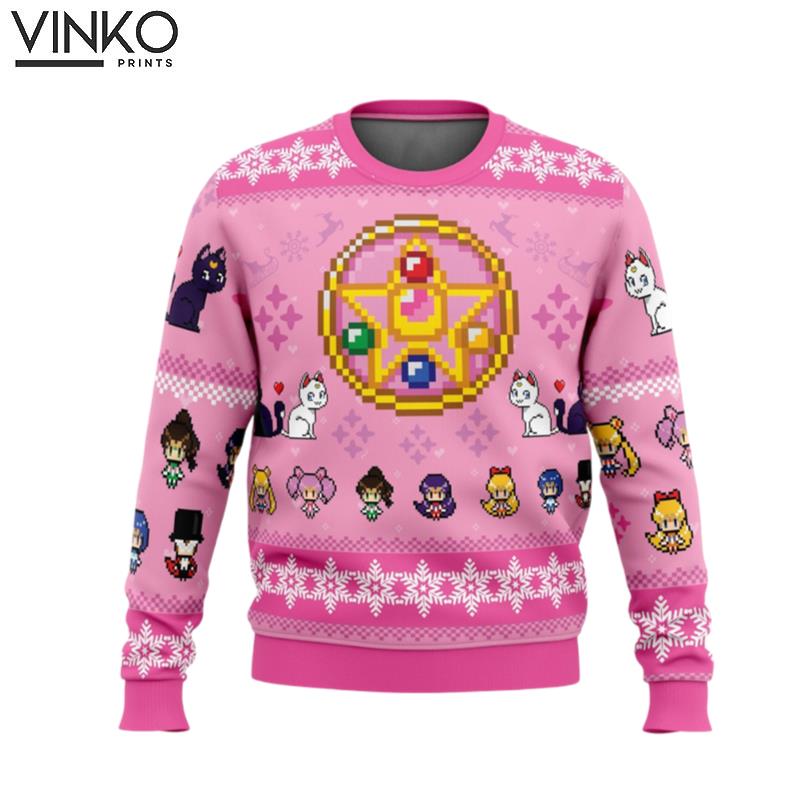 Merry Senshi Sailor Moon Ugly Christmas Sweater