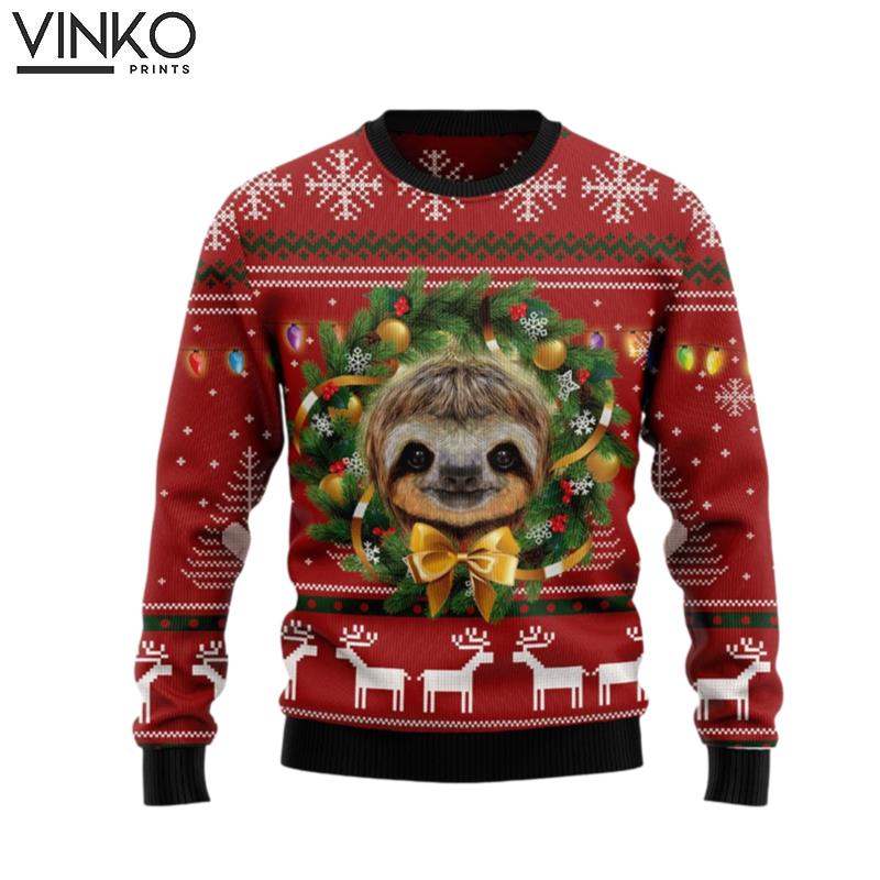 Merry Slothmas TG5101 Ugly Christmas Sweater