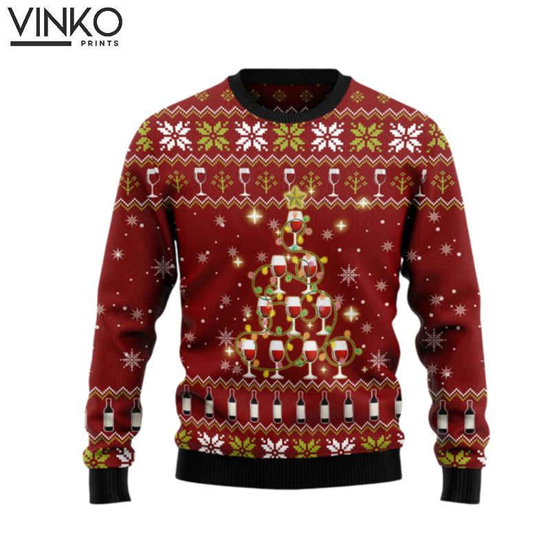 Merry Winemas D1011 Ugly Christmas Sweater