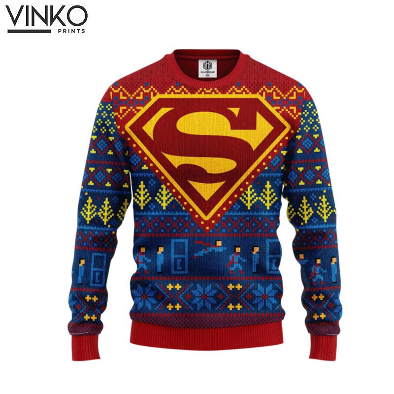 Merry Xmas Superman Dc Comics 235 Ugly Christmas Sweater