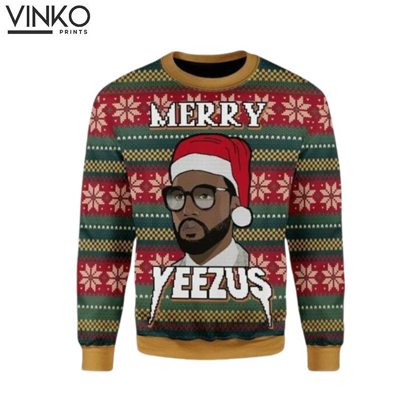 Merry Yeezus Meme Xmas Ugly Christmas Sweater