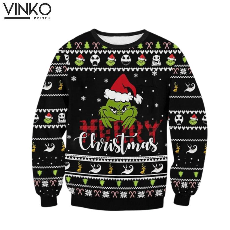 Merry funny character Ugly Christmas Sweater