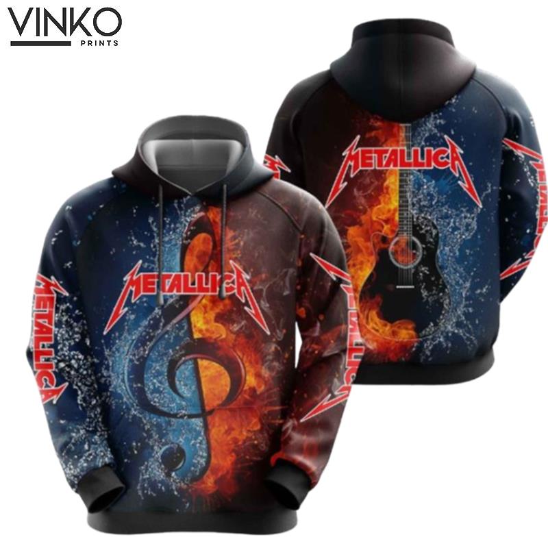 Metallica And Pered Custom Metallica Graphic Hoodie