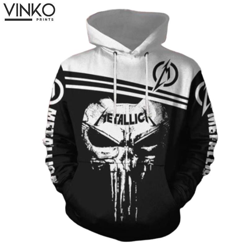 Metallica Skull Punisher Fan Hoodie