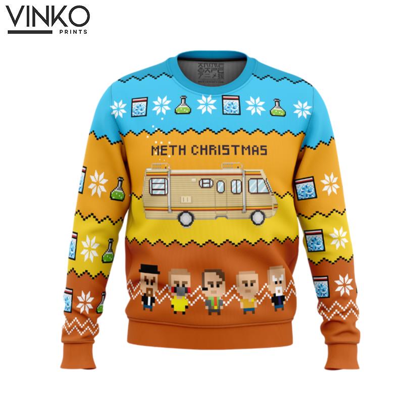 Methy Christmas Breaking Bad Ugly Christmas Sweater