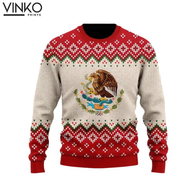 Mexican Christmas Red Gift For Christmas Ugly Christmas Sweater