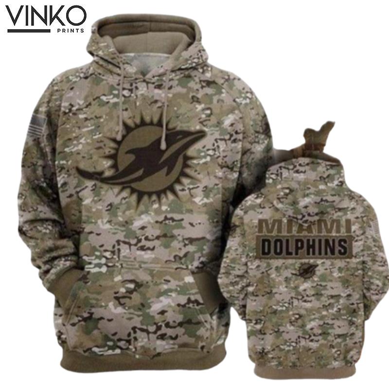 Miami Dolphins Camo Hoodie