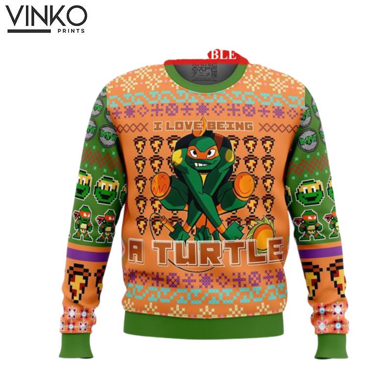 Michelangelos Rise of the TMNT Ugly Christmas Sweater