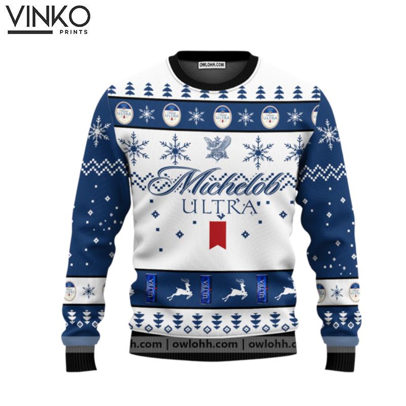 Michelob Ultra Custom Ugly Christmas Sweater