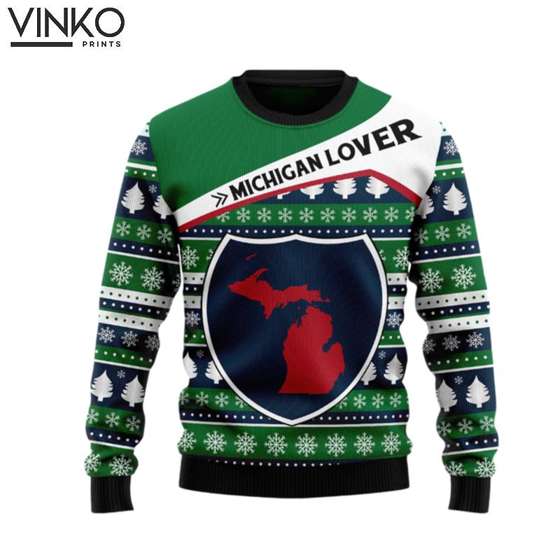 Michigan Lover HZ101603 Ugly Christmas Sweater