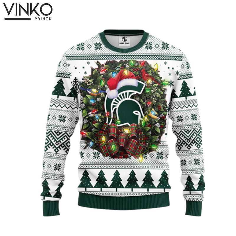 Michigan State Spartans Ugly Christmas Sweater