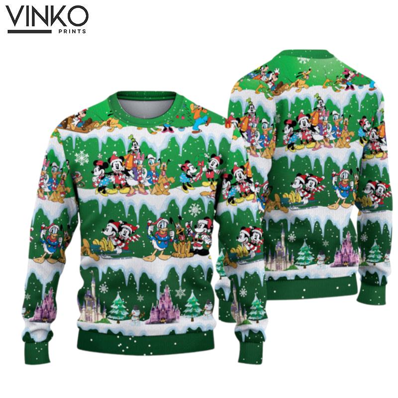 Mickey And Friends Xmas Vibes Merry Christmas 3D Ugly Christmas Sweater