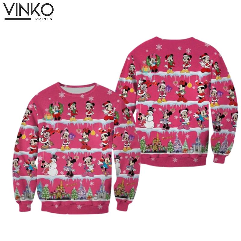 Mickey And Minnie Mickey Disney Ugly Christmas Sweater