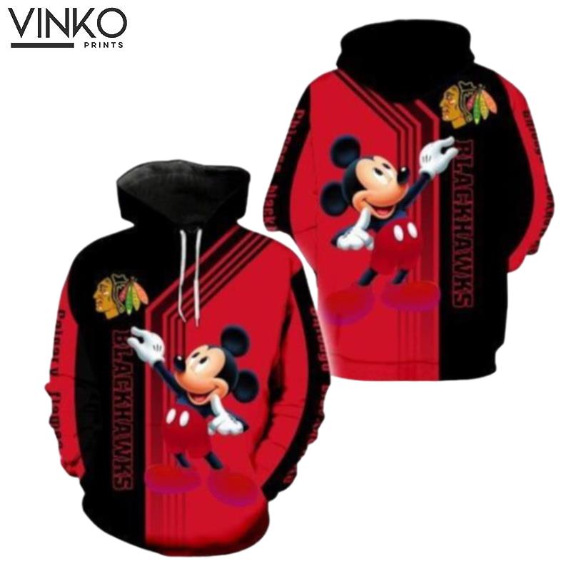 Mickey Chicago Blackhawks Hoodie